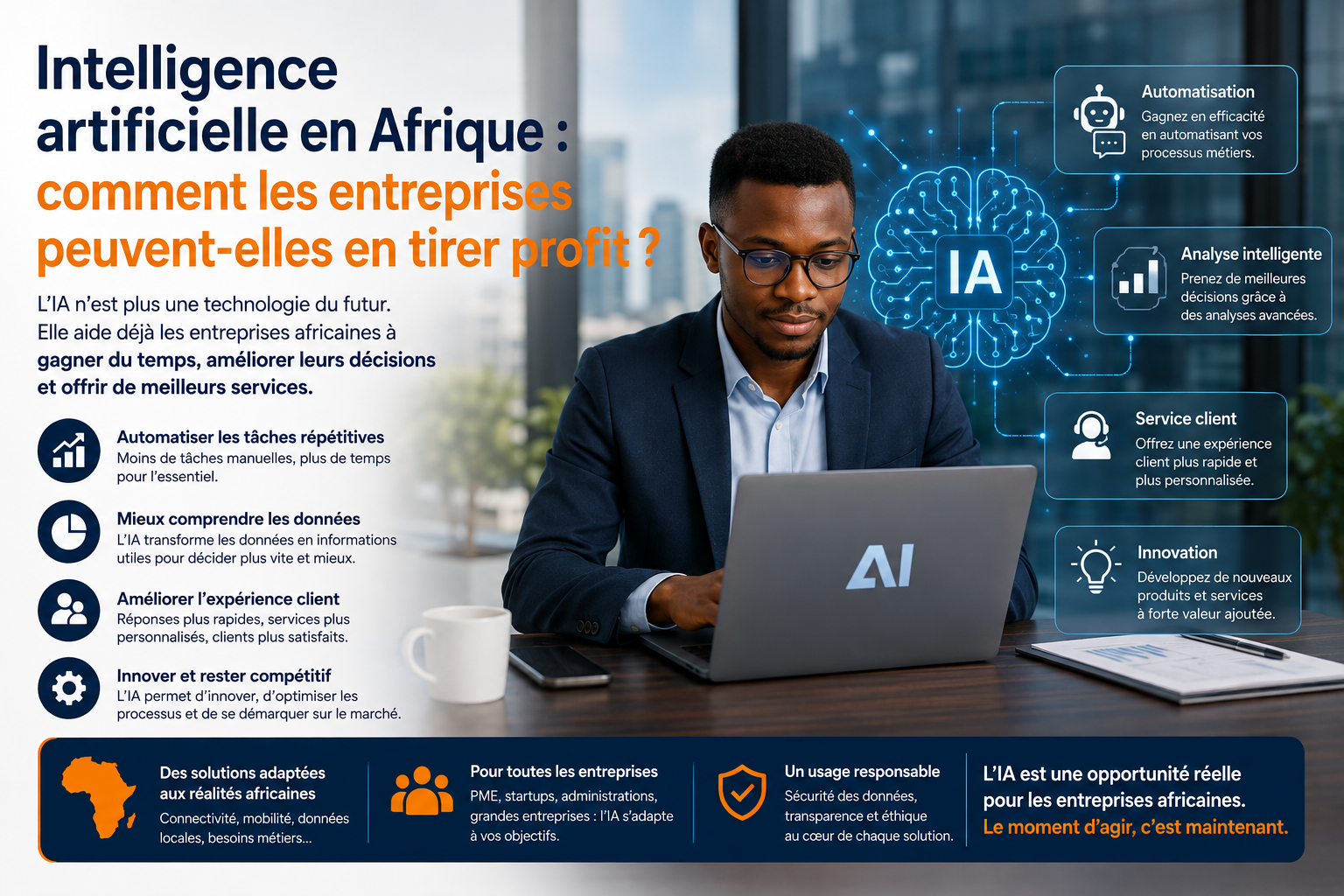 Intelligence artificielle en Afrique : comment les entreprises peuvent-elles en tirer profit ?